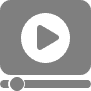 grey video player icon