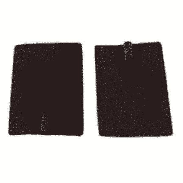 2 roscoe electrodes dark brown rectangle shape
