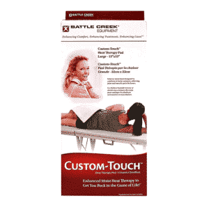 custom touch thermophore red and white box packaging